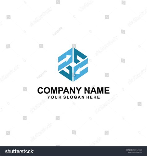 Blue Hexagon Logo Vector Stock Vector (Royalty Free) 1021529623 | Shutterstock