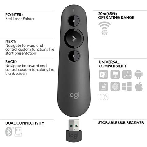 Logitech R500 Bluetooth Laser Presentation Remote | Gadgetsin