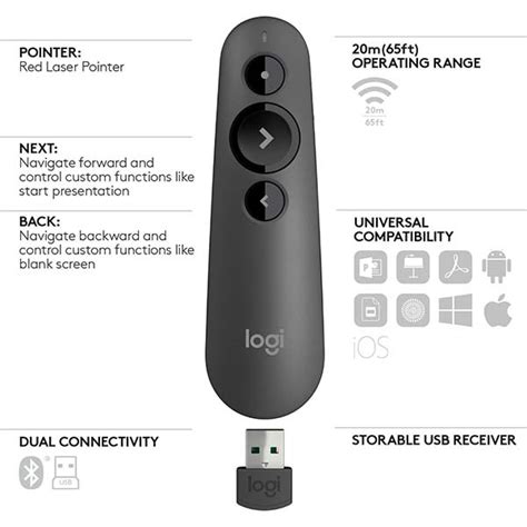 Logitech R500 Bluetooth Laser Presentation Remote | Gadgetsin