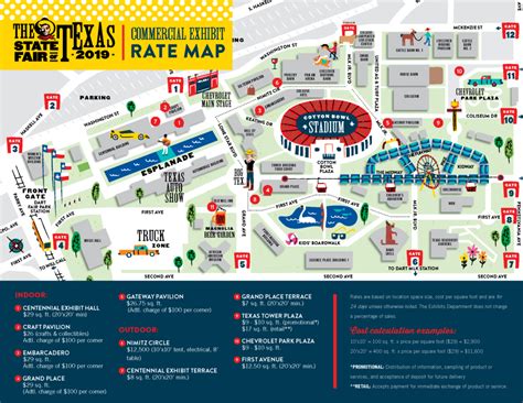 Commercial Exhibitors | State Fair Of Texas - Texas State Fair Parking Map - Printable Maps