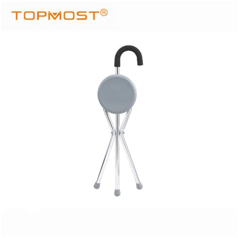 Folding Aluminum Walking Cane with Seat and Three Legs - China Medical ...