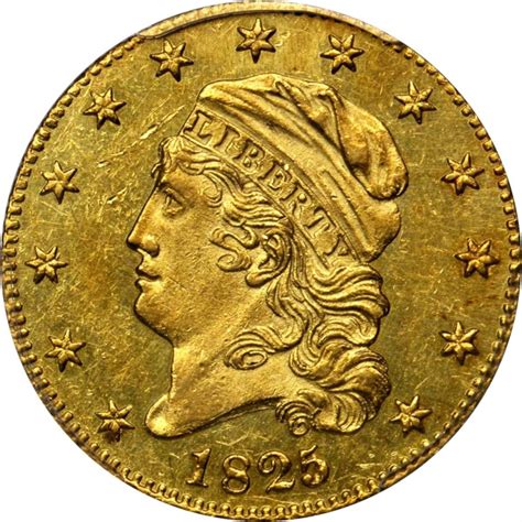 US Gold Coins - Rare & Exciting “1825/4/1” Half Eagle ($5 gold coin) in ...