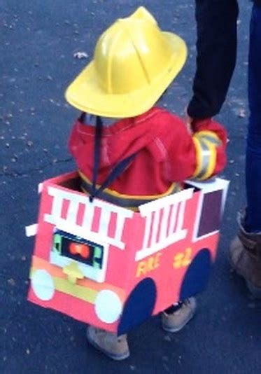 Making a Fire Truck Halloween Costume for Free (With Lights and Sound ...