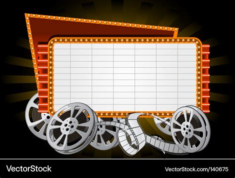 Movie marquee Royalty Free Vector Image - VectorStock