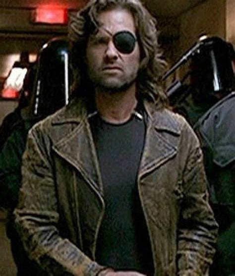 Escape from LA Kurt Russell Snake Plissken Distressed Brown Leather Jacket | eBay