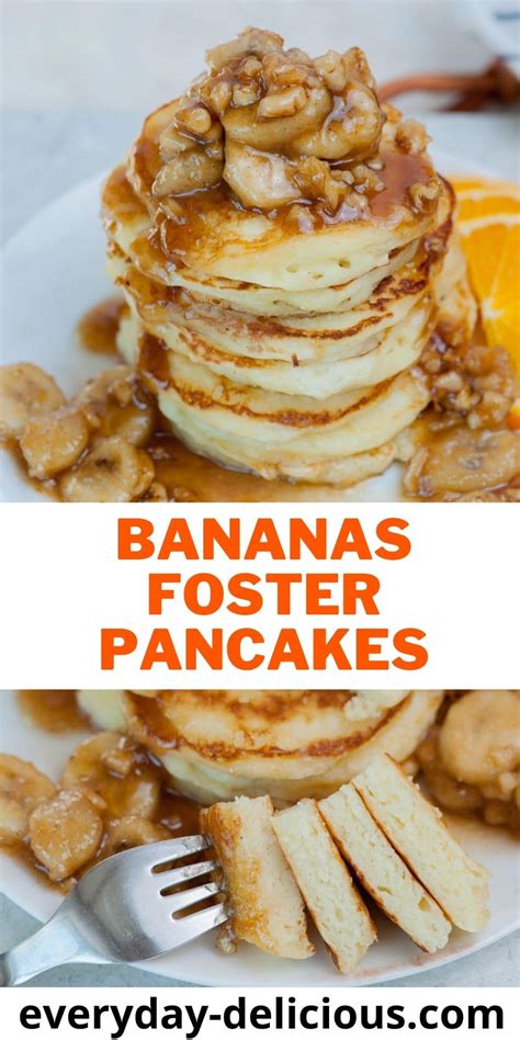 Bananas Foster Pancakes - Everyday Delicious