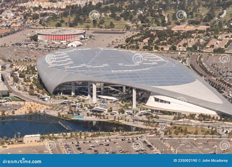 Aerial View of SoFi Stadium and the LA Forum Editorial Image - Image of architecture ...