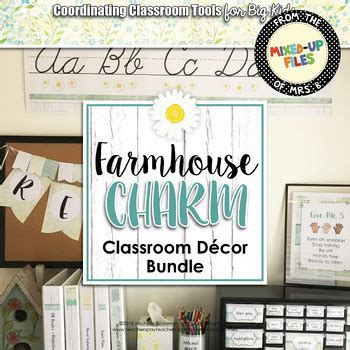 Farmhouse Classroom Decor Bundle by Mixed-Up Files | TpT