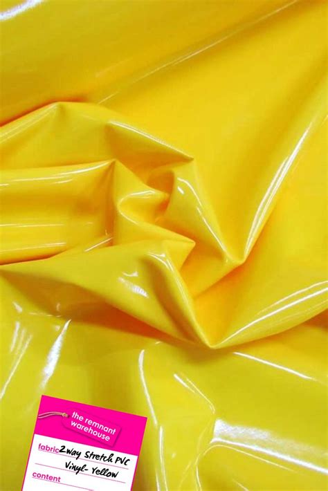 2way Stretch PVC Vinyl- Yellow | Pvc fabric, Pvc vinyl, Pvc