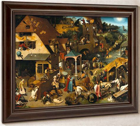 Netherlandish Proverbs by Pieter Bruegel The Elder