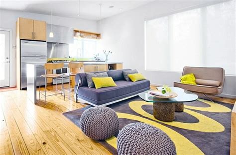 Living room color scheme – gray and yellow | Interior Design Ideas ...