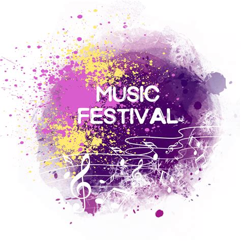 Purple Watercolor Splash PNG Picture, Purple Watercolor Splash Music Festival Staff, Purple ...