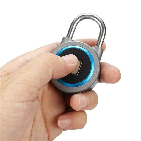 Mini Bluetooth Lock Phone APP Waterproof Keyless Fingerprint Lock Unlock Anti Theft Padlock For ...