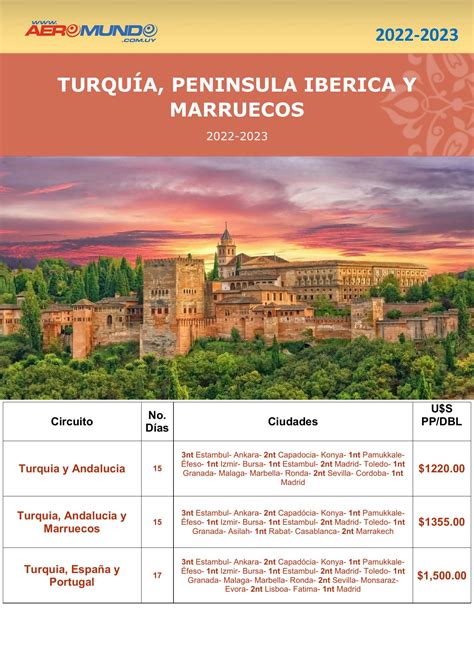 Promo Turquía, Península Ibérica y Marruecos.pdf | DocDroid