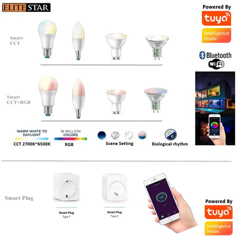 Tuya Smart Glass GU10 LED Bulb with RGB and CCT Controlled by ...