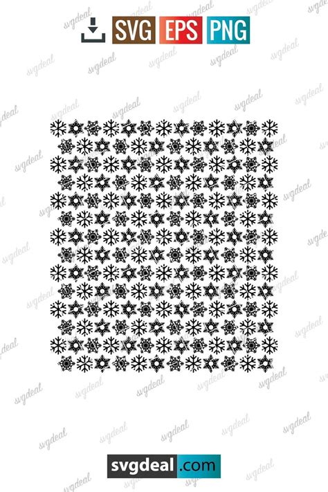 Free Snowflake Pattern Svg - SVGDeal.com