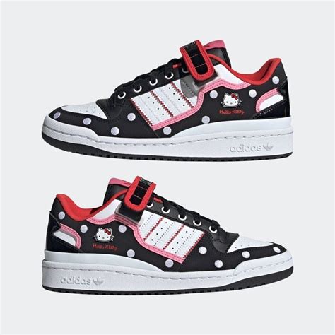 adidas Originals x HELLO KITTY FORUM LOW Core Black Bliss Pink GW7167 ...