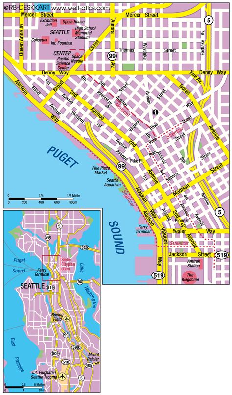 Maps: Us Map Seattle