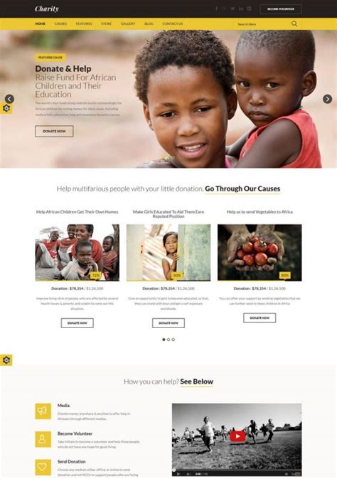 25+ Best Non-Profit Website Templates 2020 | Templatefor