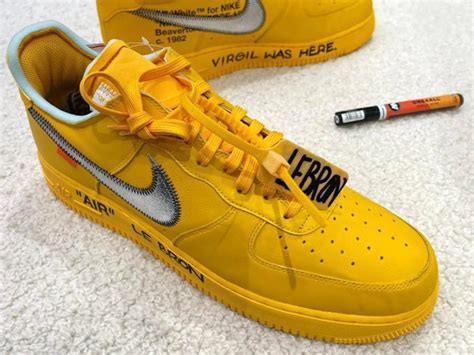 Off-White Nike Air Force 1 University Gold Release Date - SBD