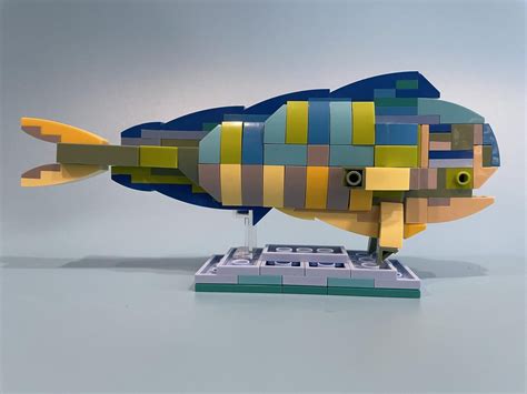 LEGO MOC Mahimahi Fish Model by legoartist808 | Rebrickable - Build ...