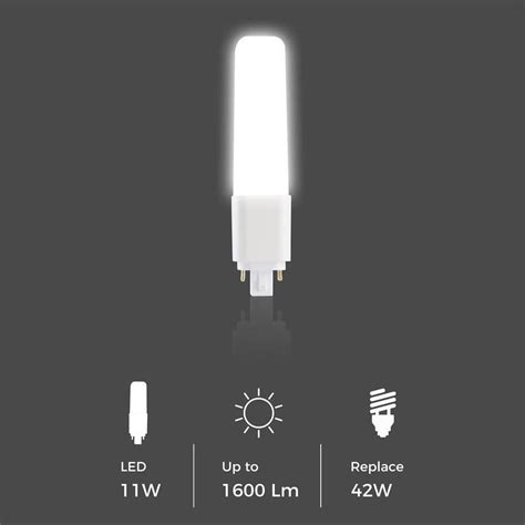 4 pin LED PL Bulb work with ballast and line voltage - HaroLux