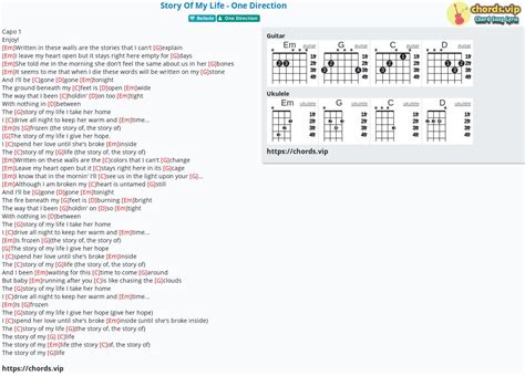 Chord: Story Of My Life - One Direction - tab, song lyric, sheet ...