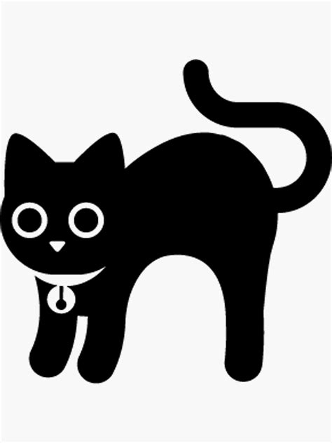 "Scared Kitten Cat Silhouette" Sticker by AaronIsBack | Redbubble