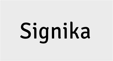 Signika Font Free Download - Font XS