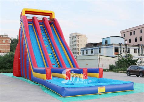 10m high giant inflatable water slide for adults made of heavy duty pvc tarpaulin