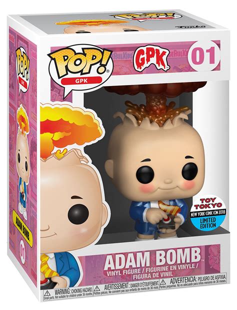 Funko POP! GPK Garbage Pail Kids #01 Adam Bomb (Metallic) 2018 New York ...