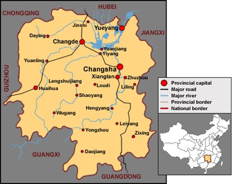 Changsha Map, Map of Changsha, Changsha city map