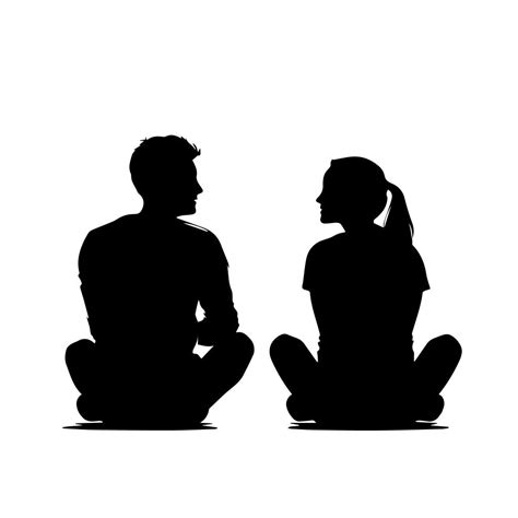 Free Romantic Couple Silhouette Black And White SVG Vector File For Laser Cutting - K40 Laser Cutter