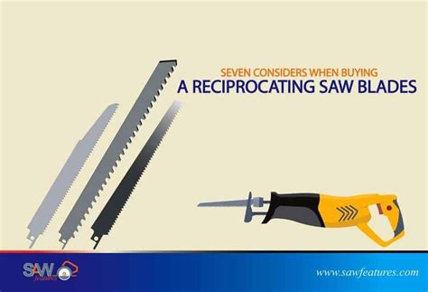 Seven considers when buying a Reciprocating saw blades - Saw Features