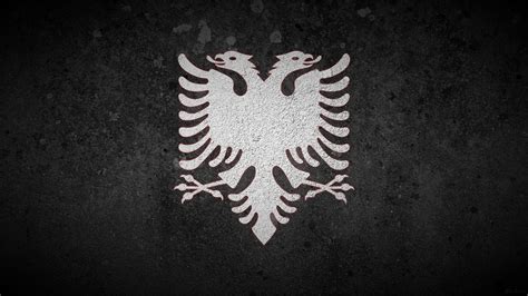 Albanian flag black and white by albanian91 on DeviantArt