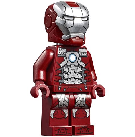 Lego Marvel Iron Man Minifigure Mark 43 Armor Suit Hero Tony Stark ...