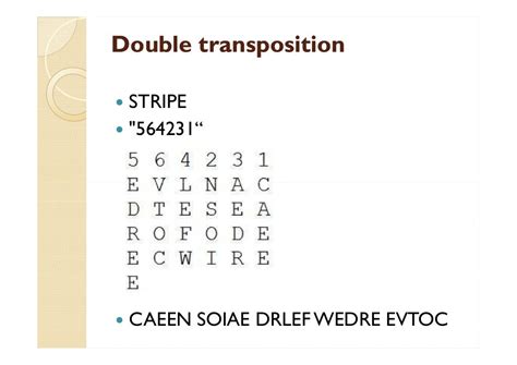 Transposition cipher