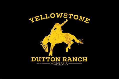 Yellowstone Dutton Ranch Montana Logo Digital Art by Jay Henderson