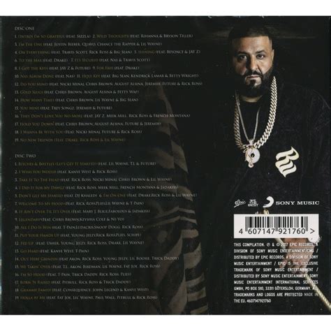 Greatest hits de Dj Khaled, CD x 2 chez techtone11 - Ref:118968910