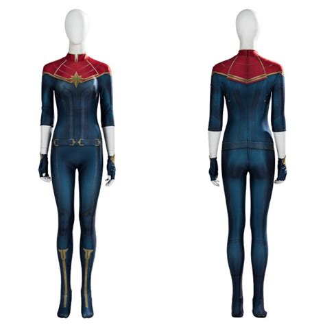 The Marvels Captain Marvel Costume - Captain Marvel Cosplay | Costume ...