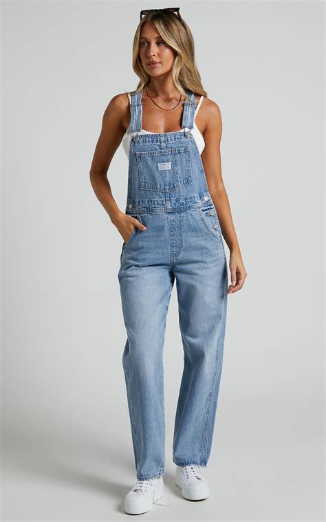 Levi's - Vintage Denim Overalls in What A Delight | Showpo