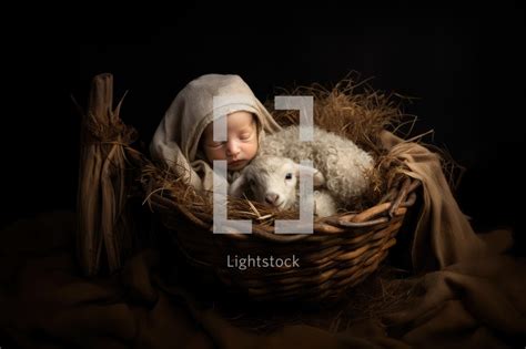 Infant jesus, the lamb of god, christmas — Photo — Lightstock