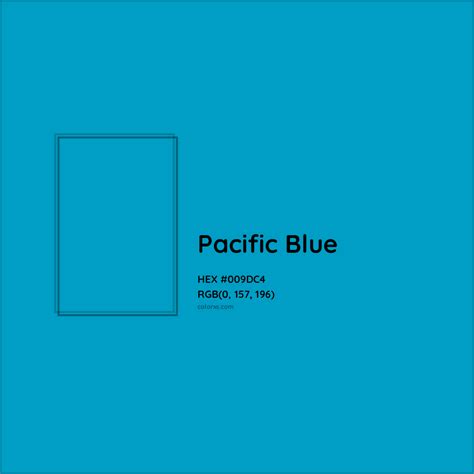 About Pacific Blue - Color codes, similar colors and paints - colorxs.com