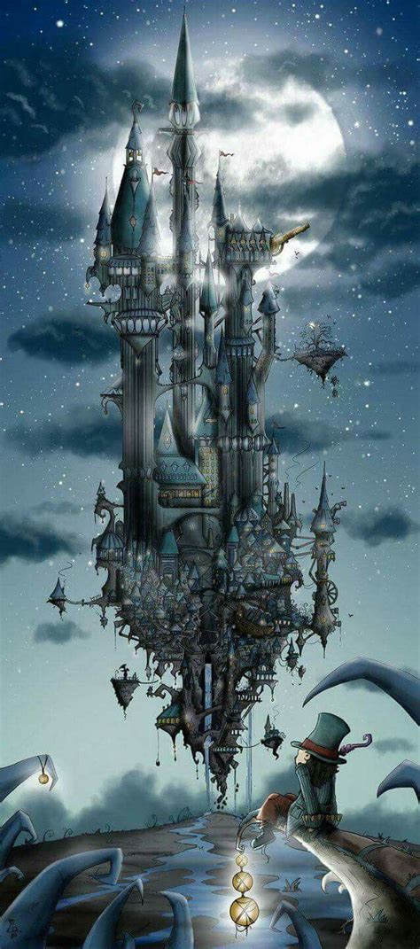 Floating castle ... | Fantasy landscape, Fantasy artwork, Fantasy castle