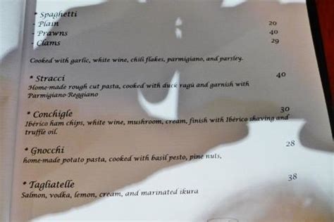 Menu - Picture of The Eighty Eight Restaurant, George Town - TripAdvisor