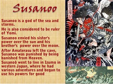 Japanese Mythology 日本神話 : Main gods/goddesses - Susanoo | Japanese mythology, Japanese legends ...