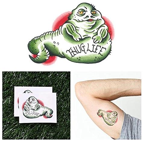 Tattify Jabba The Hutt Temporary Tattoo - Gangsta Gangsta (Set of 2 ...