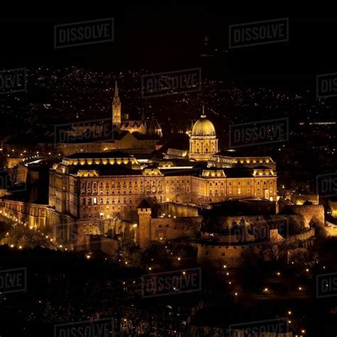 Buda Castle at night - Stock Photo - Dissolve