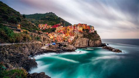 Sunset Cinque Terre Manarola Wallpapers - Wallpaper Cave