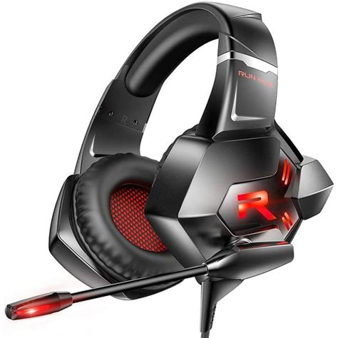 RUNMUS K11 Gaming Headset, Xbox One PS4 Headset with 7.1 Surround Sound ...